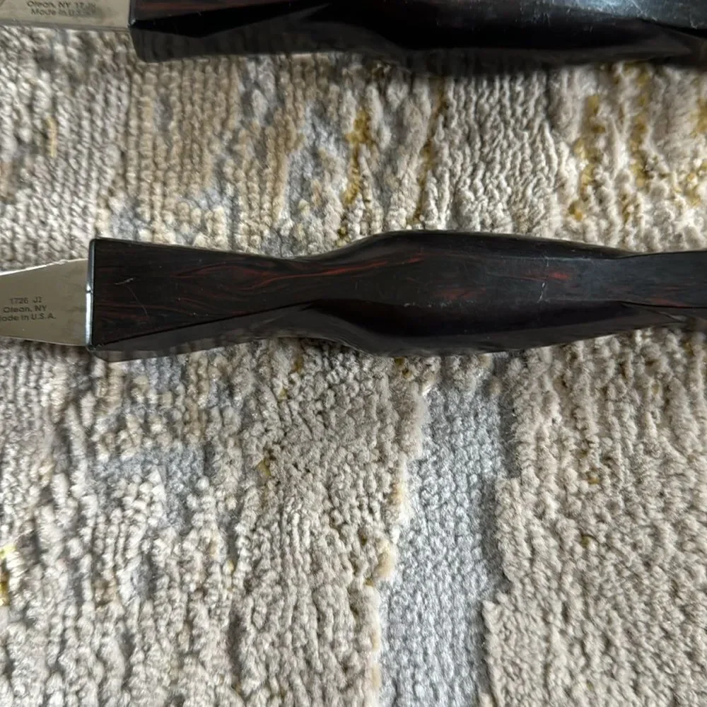CUTCO Turning Fork 1726 & Serving /Basting Spoon 17 KH Classic Handles GUC